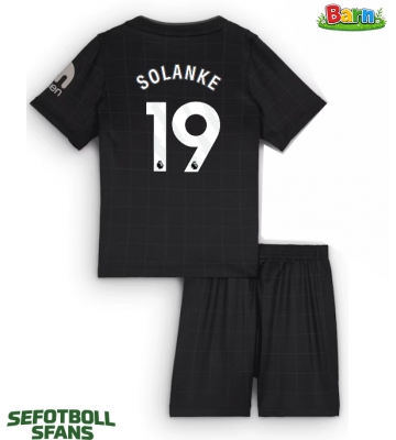 Tottenham Hotspur Dominic Solanke #19 Bortaställ Barn 2025-26 Kortärmad (+ Korta byxor)
